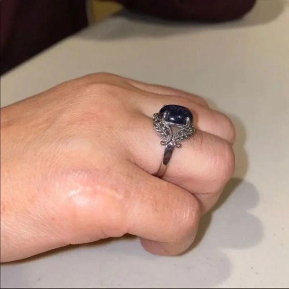 - Blue sand natural stone ring - Picture 6 of 6